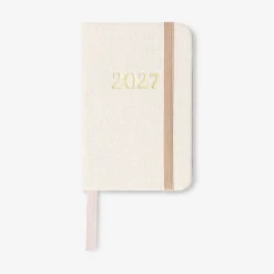 Agenda settimanale con copertina in tessuto 2027 - In inglese
