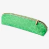 Astuccio verde con fiori