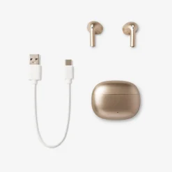 Auricolari wireless in bronzo con microfono