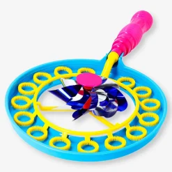 Bacchetta per bolle di sapone a forma di ventaglio con girandola