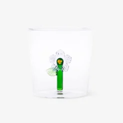 Bicchiere con fiore all'interno - 350 ml