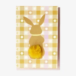 Biglietto d’auguri - Coniglietto con coda a pompon