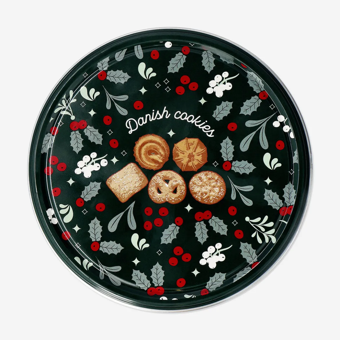 Biscotti al burro in scatola di latta