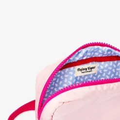 Borsa cosmetica rosa con tracolla