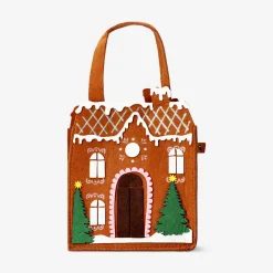 Borsa in feltro con dolcetti per la casa di pan di zenzero