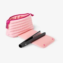 Borsa organizer rosa per accessori hair styling