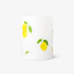 Candela a LED con stampa limoni - 10 cm