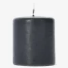 Candela pilastro nera - 8 cm