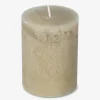 Candela rustica marrone - 8 cm
