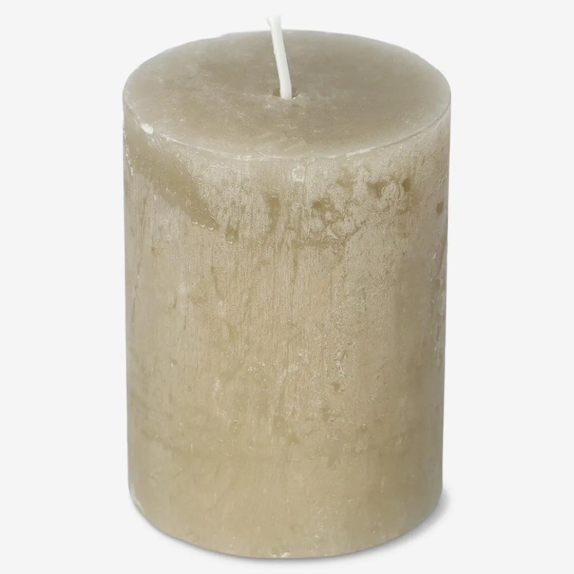 Candela rustica marrone - 8 cm