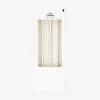 Candele da tavola bianche intrecciate - 4 pz
