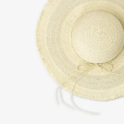 Cappello di paglia estivo con fiocco per adulti - taglia unica