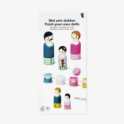 Casa delle bambole DIY con vernice - 5 pz