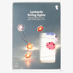 Catena luminosa - Fiori viola e rosa