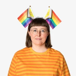Cerchietto con bandiera arcobaleno - per adulti