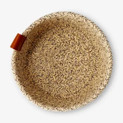 Cestino in corda marrone - 15 cm