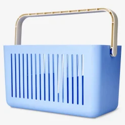 Cestino portaoggetti blu - 35 cm