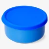 Contenitore per alimenti in ceramica blu navy con coperchio in silicone - 13 cm