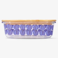 Contenitore per alimenti in vetro con zucche - 17 cm