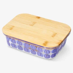 Contenitore per alimenti in vetro con zucche - 17 cm