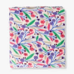 Coperta in pile floreale - 180x130 cm