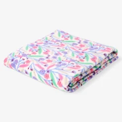 Coperta in pile floreale - 180x130 cm