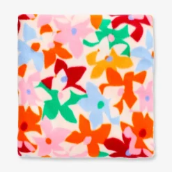 Coperta in pile floreale - 130x180 cm