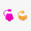 Copri-cannucce fiore & croissant - 2 pz