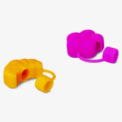 Copri-cannucce fiore & croissant - 2 pz