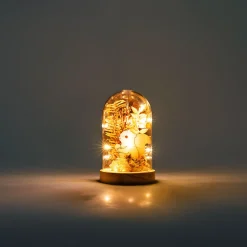 Decorazione autunnale luminosa in cupola - 15 cm