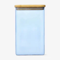 Designer Collection - Contenitore in vetro blu con coperchio - 1,7 L