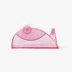 Dispenser per nastro adesivo rosa glitter