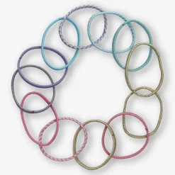 Elastici per capelli vibranti multicolore - 12 pz