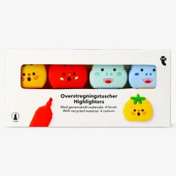Evidenziatori dinosauro e pomodoro - 4 pz