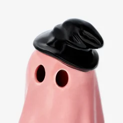 Fantasma luminoso rosa con cappello - 13 cm