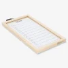 Lavagna planner con cornice in legno e pennarello