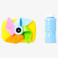 Macchina per bolle di sapone a forma di fotocamera