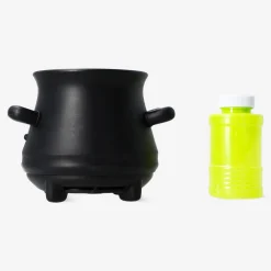 Macchina per bolle di sapone a forma di calderone nero