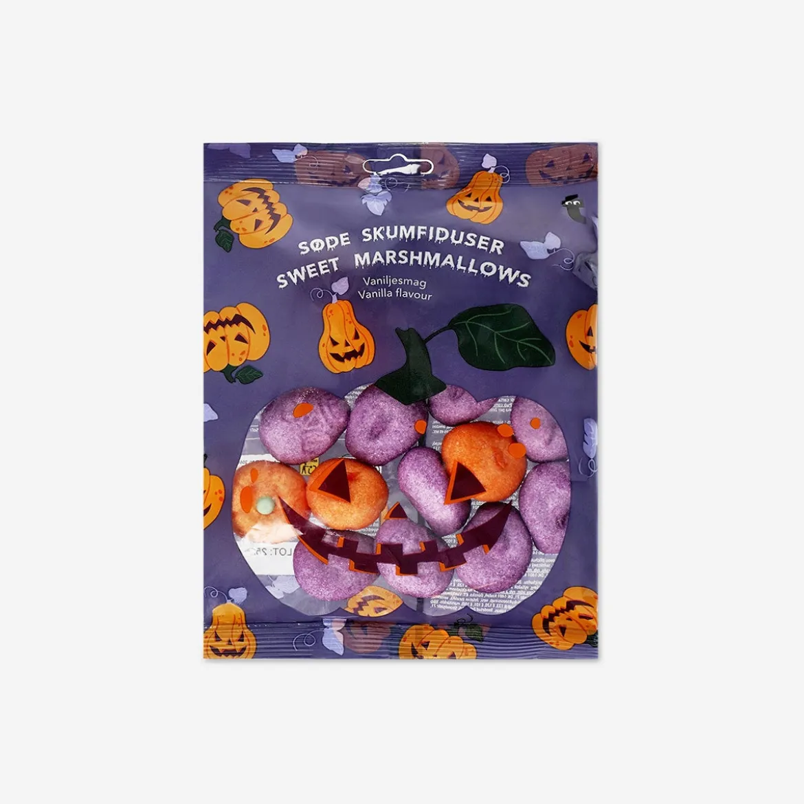 Marshmallow a forma di zucche e teschi - Gusto vaniglia