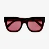 Occhiali da sole rossi trasparenti