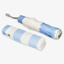 Ombrello pieghevole a righe con protezione UV