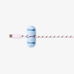 Organizzatori adesivi per cavi blu - 2 pz