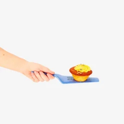 Paletta per torta blu con scritta
