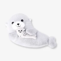 Peluche a forma di foca con cucciolo