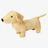 Peluche - Cane di velluto a coste marrone