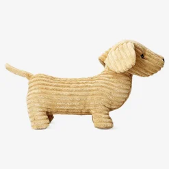 Peluche - Cane di velluto a coste marrone
