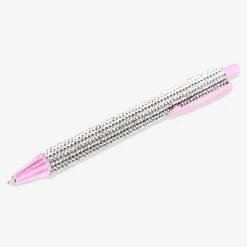 Penna a sfera - rosa con strass