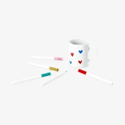 Pennarelli acrilici per ceramica e vetro - 5 pz