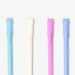 Penne a sfera con puntali a forma di gatto - 4 pz