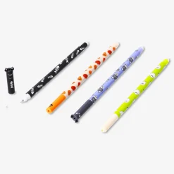 Penne gel cancellabili con stampa di Halloween - 4 pz